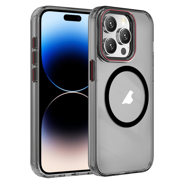 For iPhone 14 Pro Max Crystal TPU Hybrid PC MagSafe Phone Case(Transparent Black)
For iPhone 14 Pro Max Crystal TPU Hybrid PC MagSafe Phone Case(Transparent Black)