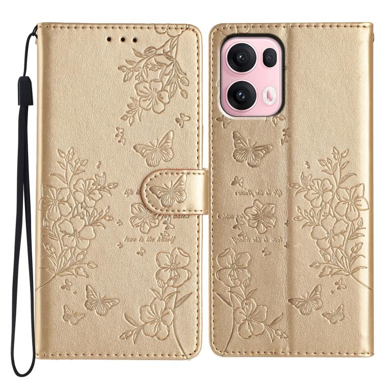 For OPPO Reno13 Pro Global Butterflies and Flowers Leather Phone Case(Gold)
For OPPO Reno13 Pro Global Butterflies and Flowers Leather Phone Case(Gold)