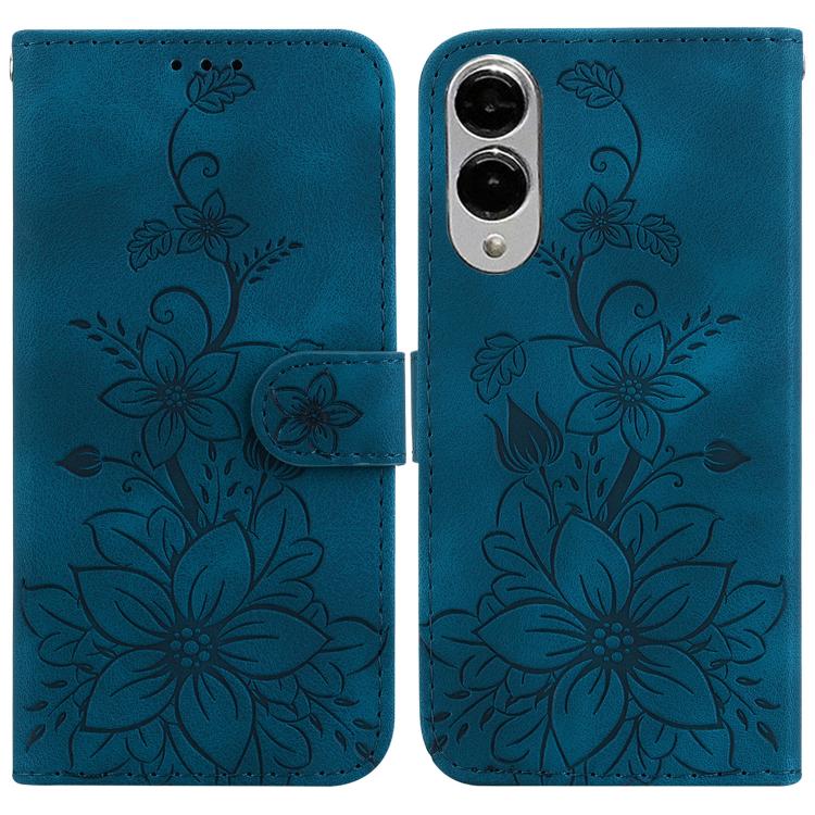 For Samsung Galaxy S25 Edge 5G Lily Embossed Leather Phone Case(Dark Blue)
For Samsung Galaxy S25 Edge 5G Lily Embossed Leather Phone Case(Dark Blue)