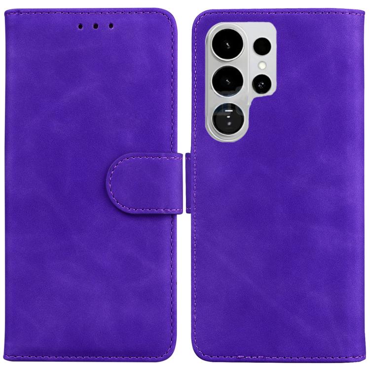 For Samsung Galaxy S26 Ultra 5G Skin Feel Pure Color Flip Leather Phone Case(Purple)
For Samsung Galaxy S26 Ultra 5G Skin Feel Pure Color Flip Leather Phone Case(Purple)