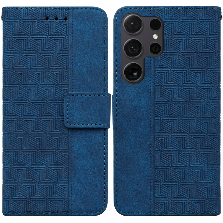 For Samsung Galaxy S25 Ultra 5G Geometric Embossed Leather Phone Case(Blue)
For Samsung Galaxy S25 Ultra 5G Geometric Embossed Leather Phone Case(Blue)