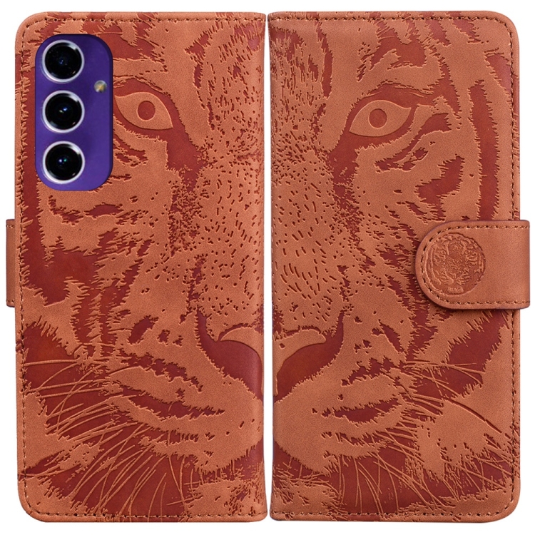 For Samsung Galaxy S24 FE 5G Tiger Embossing Pattern Flip Leather Phone Case(Brown)
For Samsung Galaxy S24 FE 5G Tiger Embossing Pattern Flip Leather Phone Case(Brown)