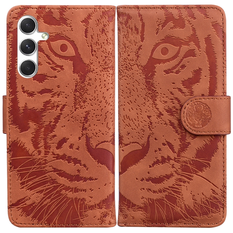 For Samsung Galaxy S25 5G Tiger Embossing Pattern Flip Leather Phone Case(Brown)
For Samsung Galaxy S25 5G Tiger Embossing Pattern Flip Leather Phone Case(Brown)