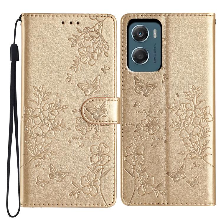 For Motorola Moto G06 4G Butterflies and Flowers Leather Phone Case(Gold) 
For Motorola Moto G06 4G Butterflies and Flowers Leather Phone Case(Gold)