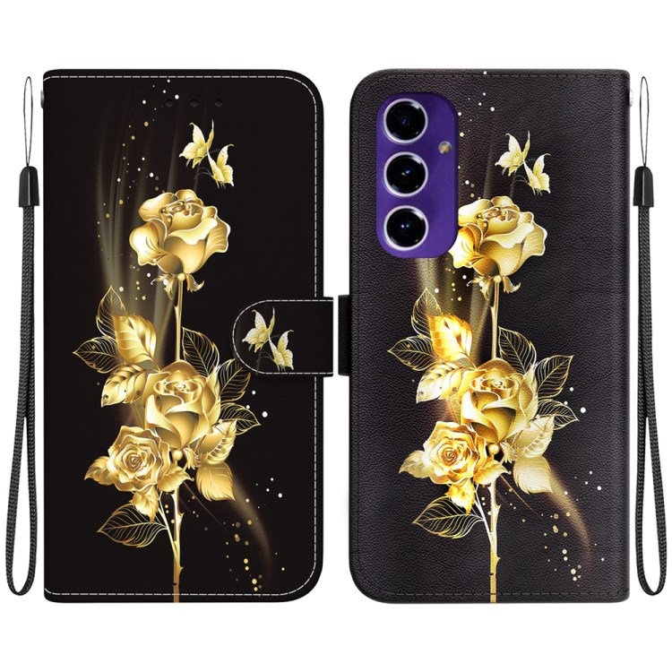 For Samsung Galaxy S24 FE 5G Crystal Texture Colored Drawing Leather Phone Case(Gold Butterfly Rose)
For Samsung Galaxy S24 FE 5G Crystal Texture Colored Drawing Leather Phone Case(Gold Butterfly Rose)