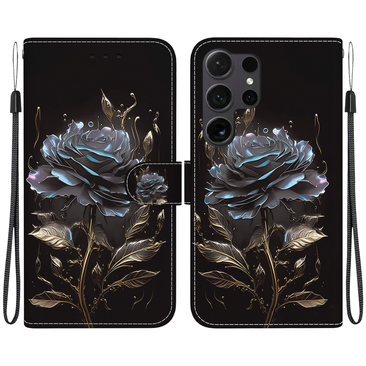 For Samsung Galaxy S25 Ultra 5G Crystal Texture Colored Drawing Leather Phone Case(Black Rose)
For Samsung Galaxy S25 Ultra 5G Crystal Texture Colored Drawing Leather Phone Case(Black Rose)