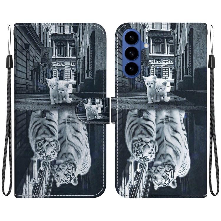 For Samsung Galaxy S26 5G Crystal Texture Colored Drawing Leather Phone Case(Cat Tiger Reflection)
For Samsung Galaxy S26 5G Crystal Texture Colored Drawing Leather Phone Case(Cat Tiger Reflection)