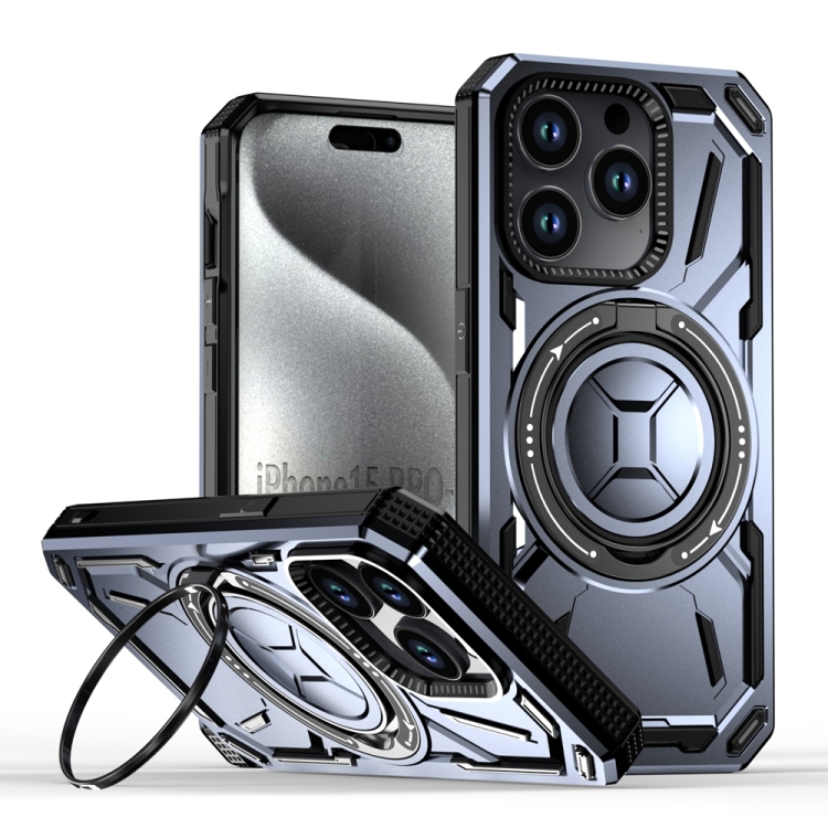 For iPhone 15 Pro Armor II Series MagSafe Magnetic Holder Phone Case(Light Purple)
For iPhone 15 Pro Armor II Series MagSafe Magnetic Holder Phone Case(Light Purple)