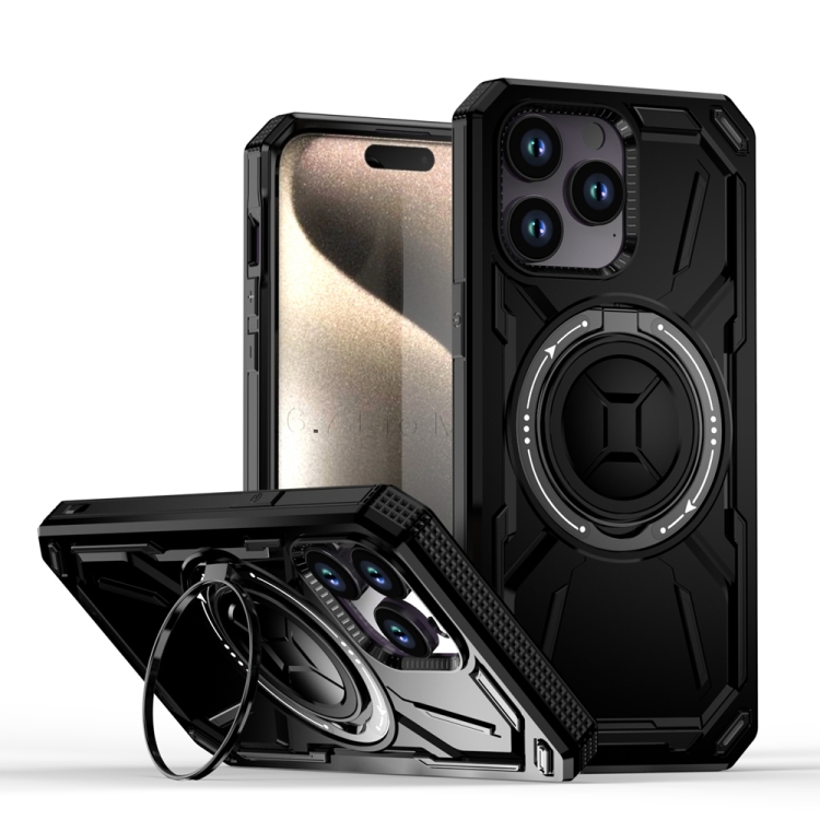 For iPhone 14 Pro Max Armor II Series MagSafe Magnetic Holder Phone Case(Black)
For iPhone 14 Pro Max Armor II Series MagSafe Magnetic Holder Phone Case(Black)