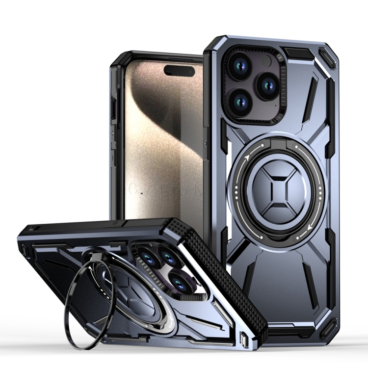 For iPhone 14 Pro Max Armor II Series MagSafe Magnetic Holder Phone Case(Light Purple)
For iPhone 14 Pro Max Armor II Series MagSafe Magnetic Holder Phone Case(Light Purple)