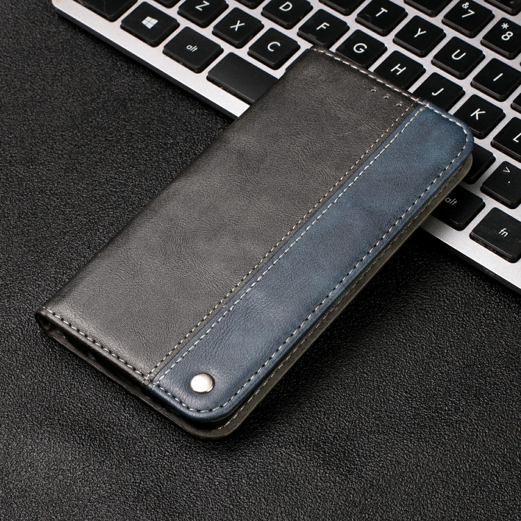 For iPhone 12 mini Business Solid Color Stitching Horizontal Flip Leather Case with Holder & Card Slots(Blue)
For iPhone 12 mini Business Solid Color Stitching Horizontal Flip Leather Case with Holder & Card Slots(Blue)