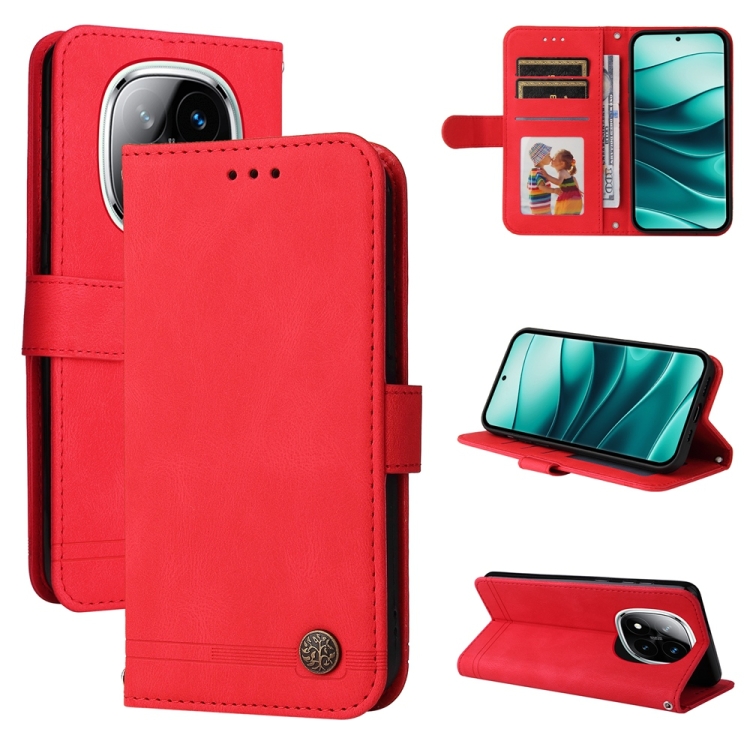 For Redmi Note 14 Pro 5G / Note 14 Pro+ 5G Skin Feel Life Tree Metal Button Leather Phone Case(Red)
For Redmi Note 14 Pro 5G / Note 14 Pro+ 5G Skin Feel Life Tree Metal Button Leather Phone Case(Red)