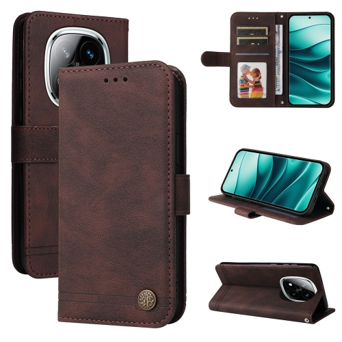 For Redmi Note 14 Pro 5G / Note 14 Pro+ 5G Skin Feel Life Tree Metal Button Leather Phone Case(Brown)
For Redmi Note 14 Pro 5G / Note 14 Pro+ 5G Skin Feel Life Tree Metal Button Leather Phone Case(Brown)