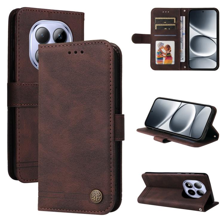 For Redmi Note 15 Pro 4G Global 163.2mm Skin Feel Life Tree Metal Button Leather Phone Case(Brown)
For Redmi Note 15 Pro 4G Global 163.2mm Skin Feel Life Tree Metal Button Leather Phone Case(Brown)
