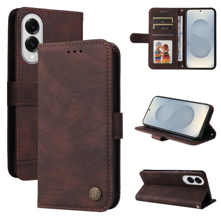 For Samsung Galaxy S25 Edge 5G Skin Feel Life Tree Metal Button Leather Phone Case(Brown)
For Samsung Galaxy S25 Edge 5G Skin Feel Life Tree Metal Button Leather Phone Case(Brown)