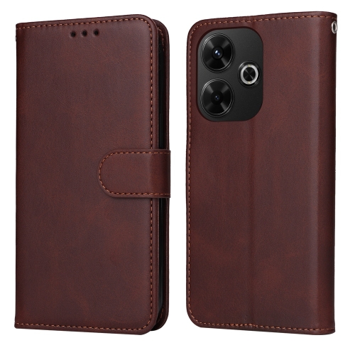 For Redmi 13 4G / Note 13R Classic Calf Texture Flip Leather Phone Case(Brown)
For Redmi 13 4G / Note 13R Classic Calf Texture Flip Leather Phone Case(Brown)