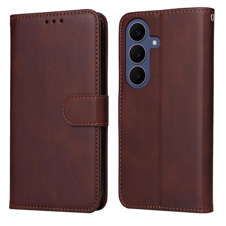 For Galaxy S26 FE 5G Classic Calf Texture Flip Leather Phone Case(Brown)
For Galaxy S26 FE 5G Classic Calf Texture Flip Leather Phone Case(Brown)