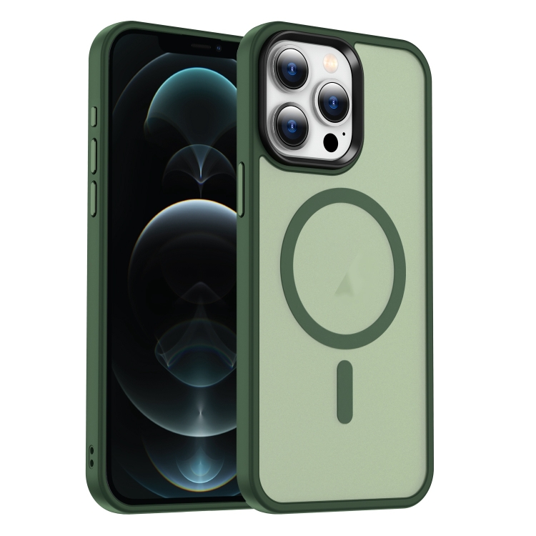 For iPhone 12 Pro Max MagSafe Magnetic Skin Feel Frosted Phone Case(Dark Green)
For iPhone 12 Pro Max MagSafe Magnetic Skin Feel Frosted Phone Case(Dark Green)