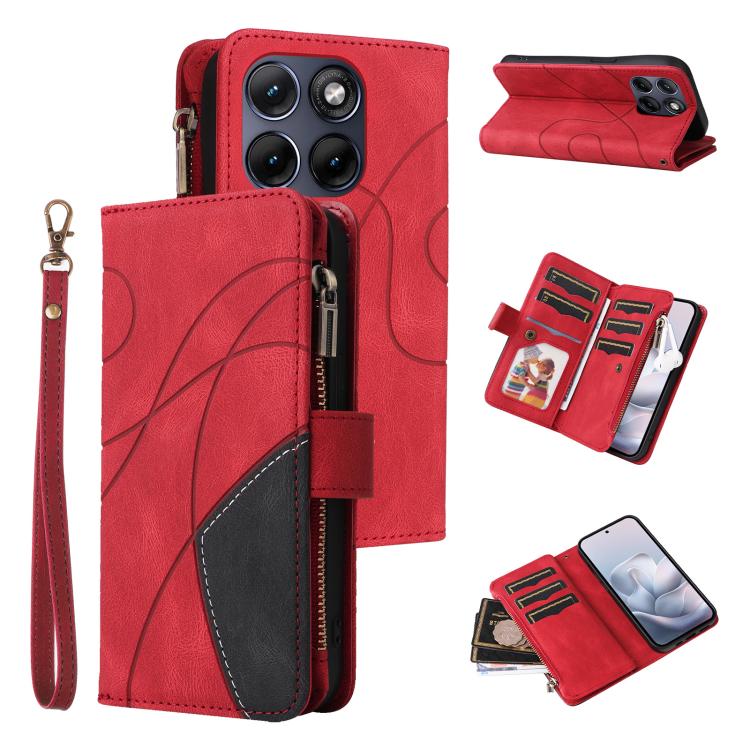 For Motorola Edge 70 Fusion 5G Dual-color 9 Card Slots Zipper Wallet Leather Phone Case(Red)
For Motorola Edge 70 Fusion 5G Dual-color 9 Card Slots Zipper Wallet Leather Phone Case(Red)