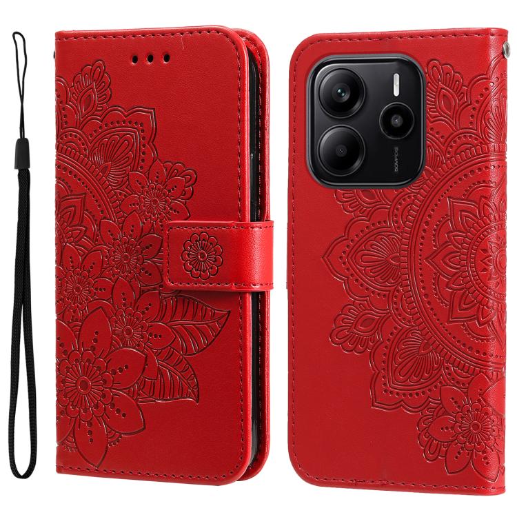 For Redmi Note 14 4G 164.84mm Seven-petal Flowers Embossing Leather Phone Case(Red)
For Redmi Note 14 4G 164.84mm Seven-petal Flowers Embossing Leather Phone Case(Red)