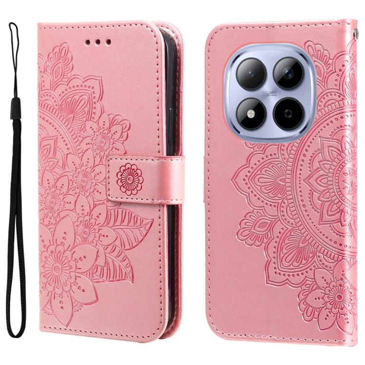 For Redmi Note 15 Pro 5G Global 163.6mm Seven-petal Flowers Embossing Leather Phone Case(Rose Gold)
For Redmi Note 15 Pro 5G Global 163.6mm Seven-petal Flowers Embossing Leather Phone Case(Rose Gold)