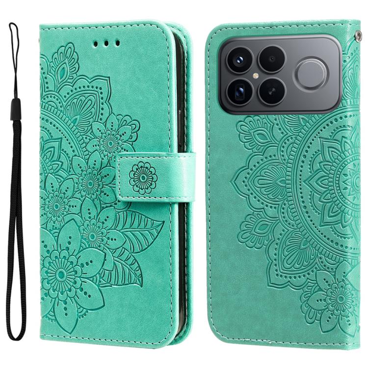 For Redmi K90 Pro Max / Xiaomi Poco F8 Ultra 5G Seven-petal Flowers Embossing Leather Phone Case(Green)
For Redmi K90 Pro Max / Xiaomi Poco F8 Ultra 5G Seven-petal Flowers Embossing Leather Phone Case(Green)