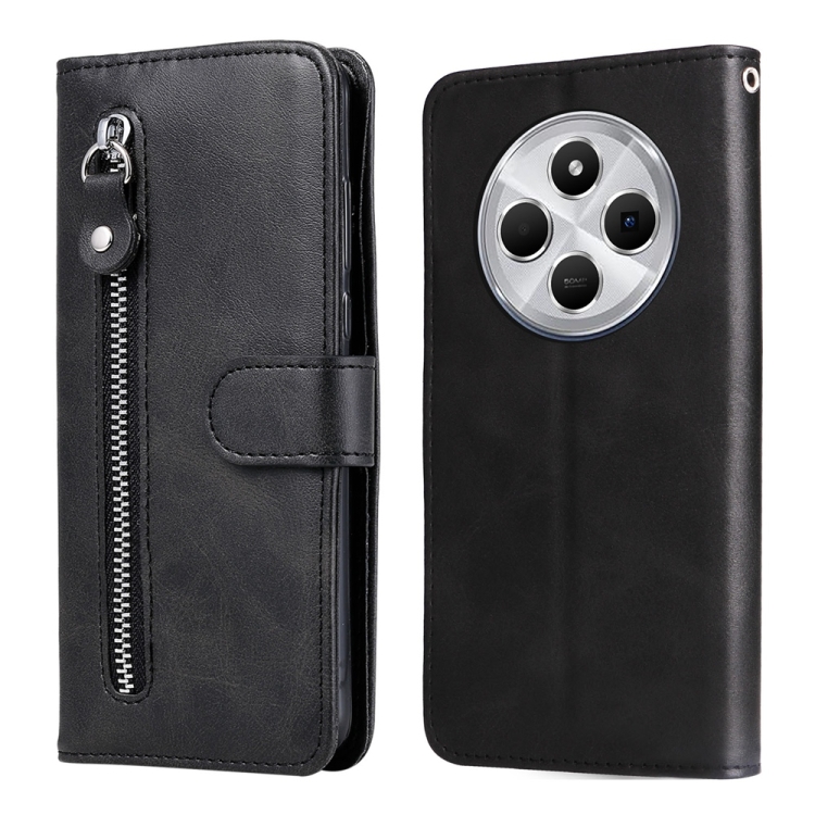 For Redmi 14C 4G Fashion Calf Texture Zipper Leather Phone Case(Black) 
For Redmi 14C 4G Fashion Calf Texture Zipper Leather Phone Case(Black)