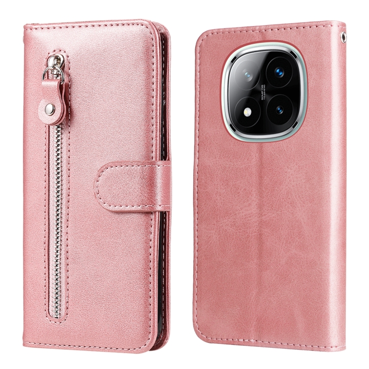 For Redmi Note 14 Pro 5G / Note 14 Pro+ 5G Fashion Calf Texture Zipper Leather Phone Case(Rose Gold) 
For Redmi Note 14 Pro 5G / Note 14 Pro+ 5G Fashion Calf Texture Zipper Leather Phone Case(Rose Gold)