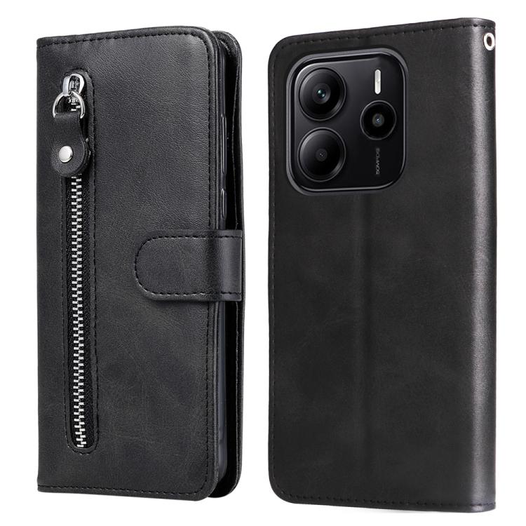 For Redmi Note 14 4G 163.25mm Global Fashion Calf Texture Zipper Leather Phone Case(Black)
For Redmi Note 14 4G 163.25mm Global Fashion Calf Texture Zipper Leather Phone Case(Black)