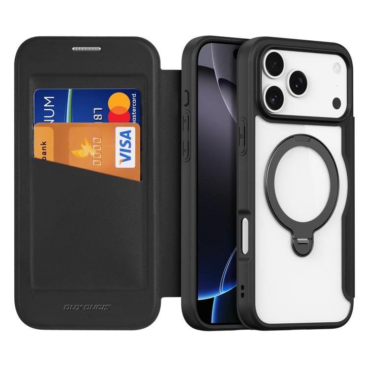 For iPhone 17 Pro Max DUX DUCIS Skin X Pro Series MagSafe Ring Holder Leather Phone Case(Black)
For iPhone 17 Pro Max DUX DUCIS Skin X Pro Series MagSafe Ring Holder Leather Phone Case(Black)