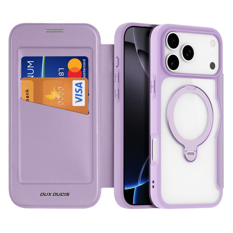For iPhone 17 Pro DUX DUCIS Skin X Pro Series MagSafe Ring Holder Leather Phone Case(Purple)
For iPhone 17 Pro DUX DUCIS Skin X Pro Series MagSafe Ring Holder Leather Phone Case(Purple)