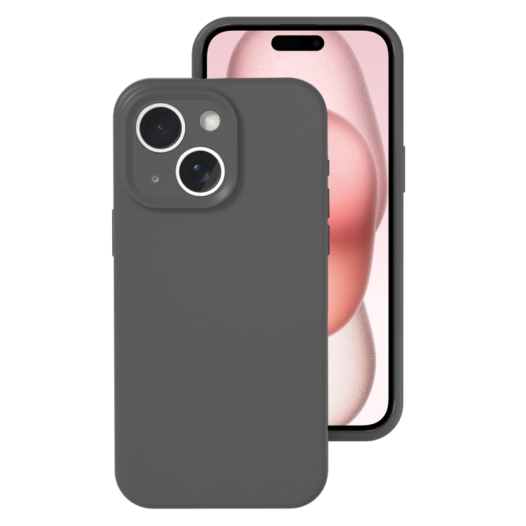 For iPhone 15 Precise Hole Liquid Silicone Jelly Color Full Coverage Phone Case(Carbon Gray)
For iPhone 15 Precise Hole Liquid Silicone Jelly Color Full Coverage Phone Case(Carbon Gray)