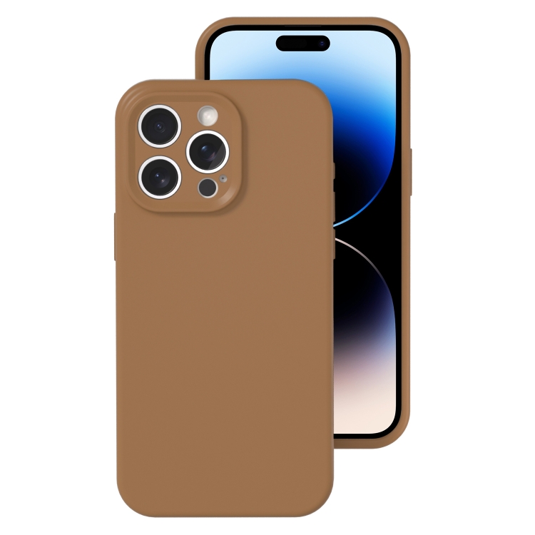 For iPhone 14 Pro Precise Hole Liquid Silicone Jelly Color Full Coverage Phone Case(Khaki)
For iPhone 14 Pro Precise Hole Liquid Silicone Jelly Color Full Coverage Phone Case(Khaki)