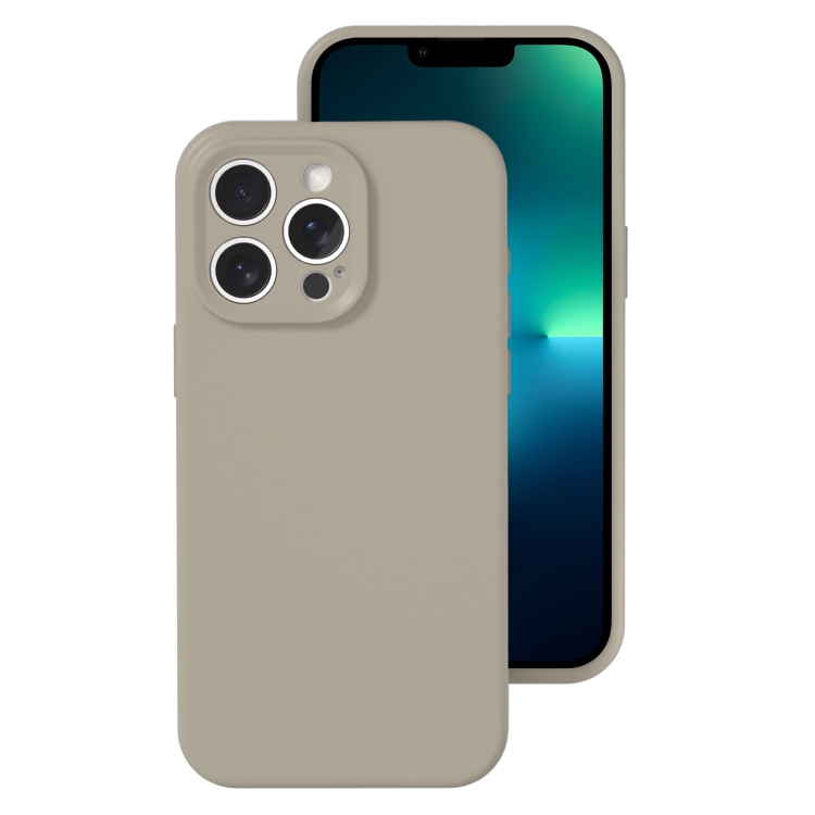 For iPhone 13 Pro Max Precise Hole Liquid Silicone Jelly Color Full Coverage Phone Case(Rock Gray)
For iPhone 13 Pro Max Precise Hole Liquid Silicone Jelly Color Full Coverage Phone Case(Rock Gray)