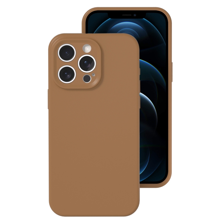 For iPhone 12 Pro Max Precise Hole Liquid Silicone Jelly Color Full Coverage Phone Case(Khaki)
For iPhone 12 Pro Max Precise Hole Liquid Silicone Jelly Color Full Coverage Phone Case(Khaki)