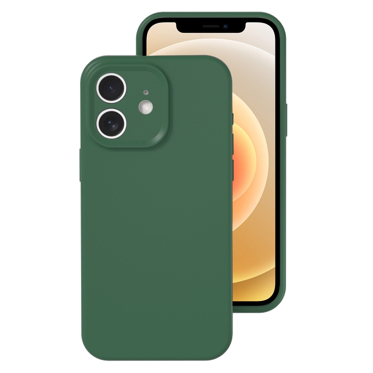 For iPhone 12 Precise Hole Liquid Silicone Jelly Color Full Coverage Phone Case(Moss Green)
For iPhone 12 Precise Hole Liquid Silicone Jelly Color Full Coverage Phone Case(Moss Green)