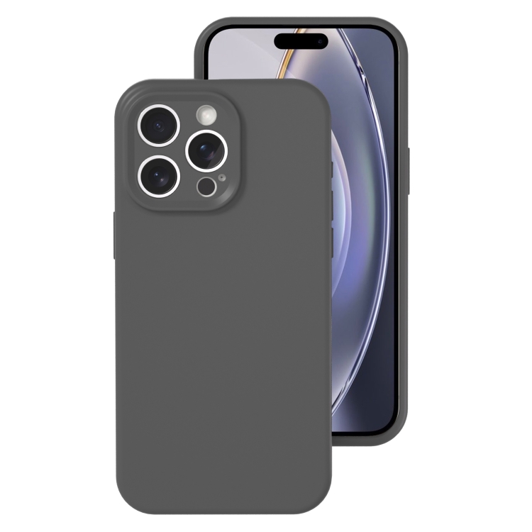 For iPhone 16 Pro Precise Hole Liquid Silicone Jelly Color Full Coverage Phone Case(Carbon Gray)
For iPhone 16 Pro Precise Hole Liquid Silicone Jelly Color Full Coverage Phone Case(Carbon Gray)