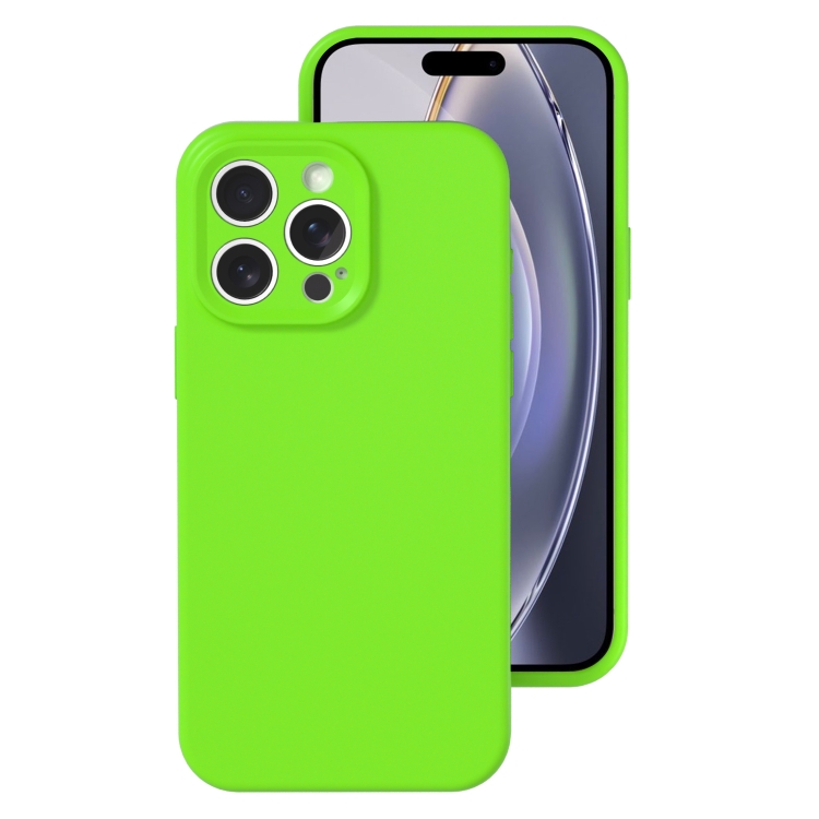 For iPhone 16 Pro Precise Hole Liquid Silicone Jelly Color Full Coverage Phone Case(Fluorescent Green)
For iPhone 16 Pro Precise Hole Liquid Silicone Jelly Color Full Coverage Phone Case(Fluorescent Green)