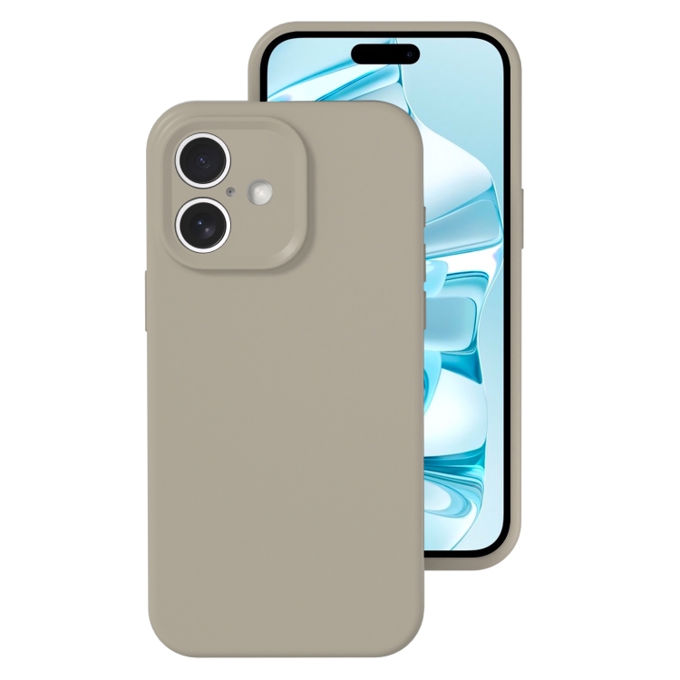 For iPhone 16 Precise Hole Liquid Silicone Jelly Color Full Coverage Phone Case(Rock Gray)
For iPhone 16 Precise Hole Liquid Silicone Jelly Color Full Coverage Phone Case(Rock Gray)