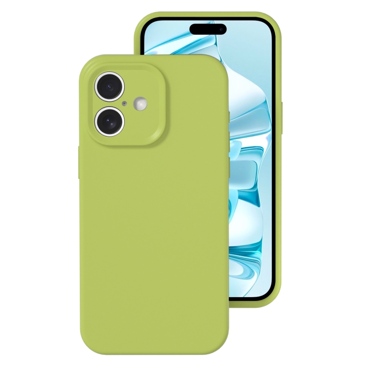 For iPhone 16 Precise Hole Liquid Silicone Jelly Color Full Coverage Phone Case(Willow Green)
For iPhone 16 Precise Hole Liquid Silicone Jelly Color Full Coverage Phone Case(Willow Green)