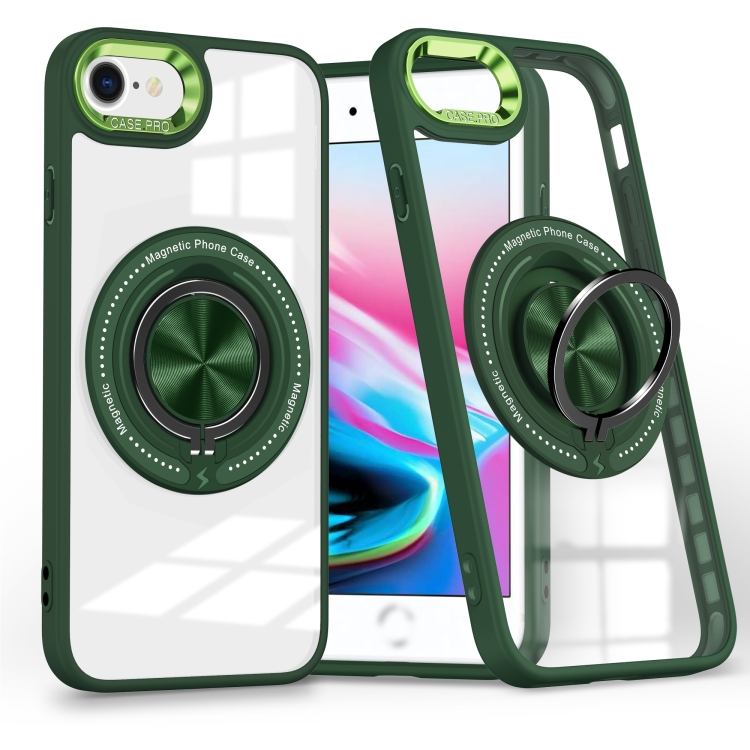 For iPhone SE 2022 / 2020 / 8 / 7 Magnetic Rotating Ring Holder Phone Case(Dark Green)
For iPhone SE 2022 / 2020 / 8 / 7 Magnetic Rotating Ring Holder Phone Case(Dark Green)
