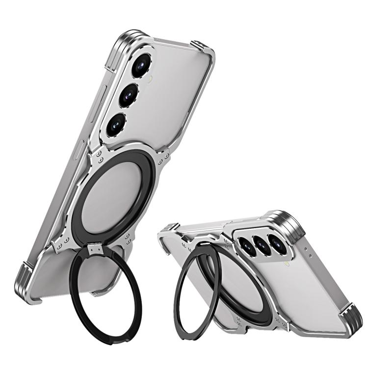 For Samsung Galaxy S24+ 5G Mechanical Arm Borderless MagSafe Holder Metal Phone Case(Grey Silver)
For Samsung Galaxy S24+ 5G Mechanical Arm Borderless MagSafe Holder Metal Phone Case(Grey Silver)