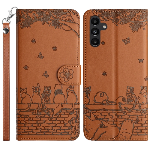 For Samsung Galaxy S24 FE 5G Cat Embossing Pattern Leather Phone Case with Lanyard(Brown)
For Samsung Galaxy S24 FE 5G Cat Embossing Pattern Leather Phone Case with Lanyard(Brown)