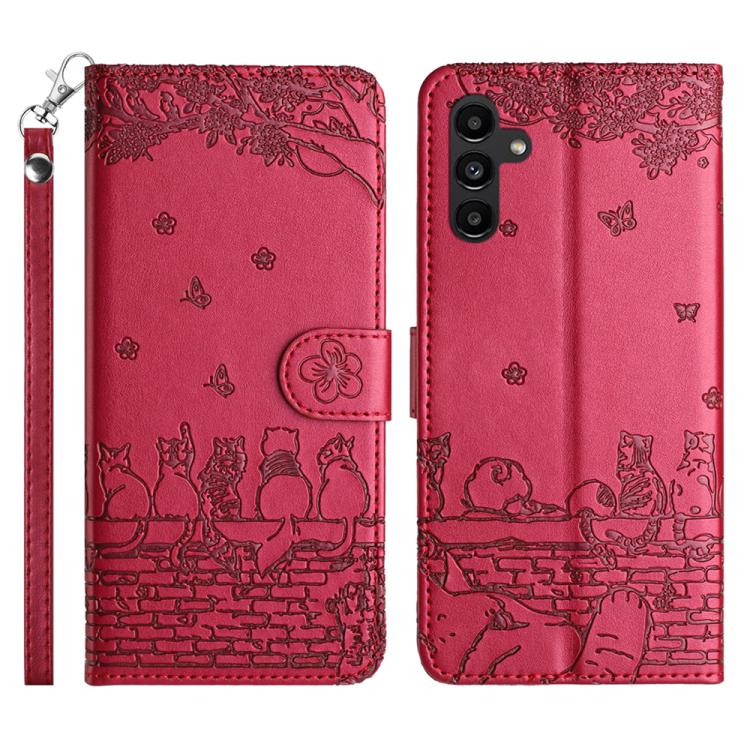 For Samsung Galaxy S26+ 5G Cat Embossing Pattern Leather Phone Case with Lanyard(Red)
For Samsung Galaxy S26+ 5G Cat Embossing Pattern Leather Phone Case with Lanyard(Red)