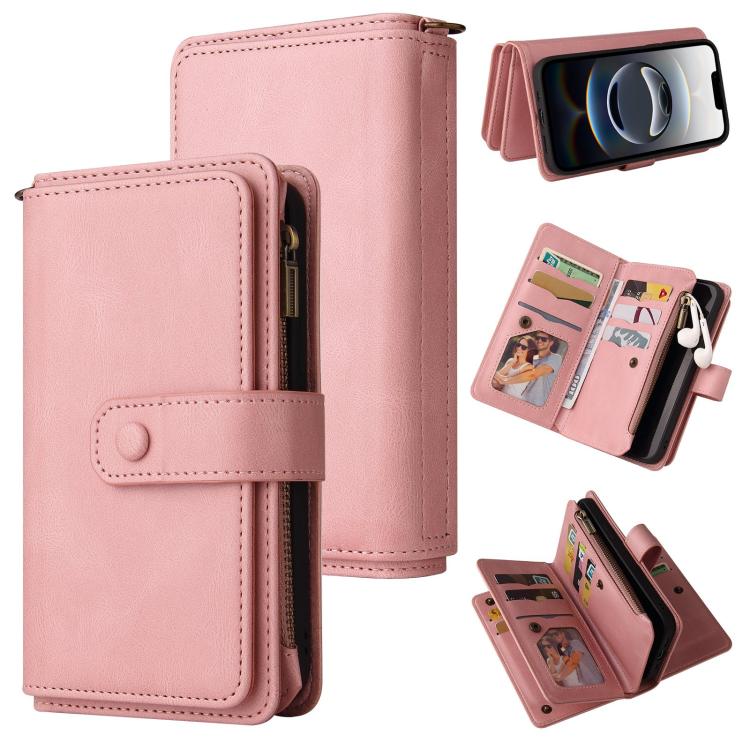 For iPhone 16e Skin Feel Multi Card Slots Zipper Wallet Leather Phone Case(Pink)
For iPhone 16e Skin Feel Multi Card Slots Zipper Wallet Leather Phone Case(Pink)