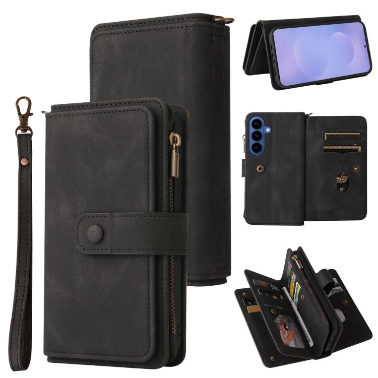 For Galaxy S26 5G Skin Feel Multi Card Slots Zipper Wallet Leather Phone Case(Black)
For Galaxy S26 5G Skin Feel Multi Card Slots Zipper Wallet Leather Phone Case(Black)
