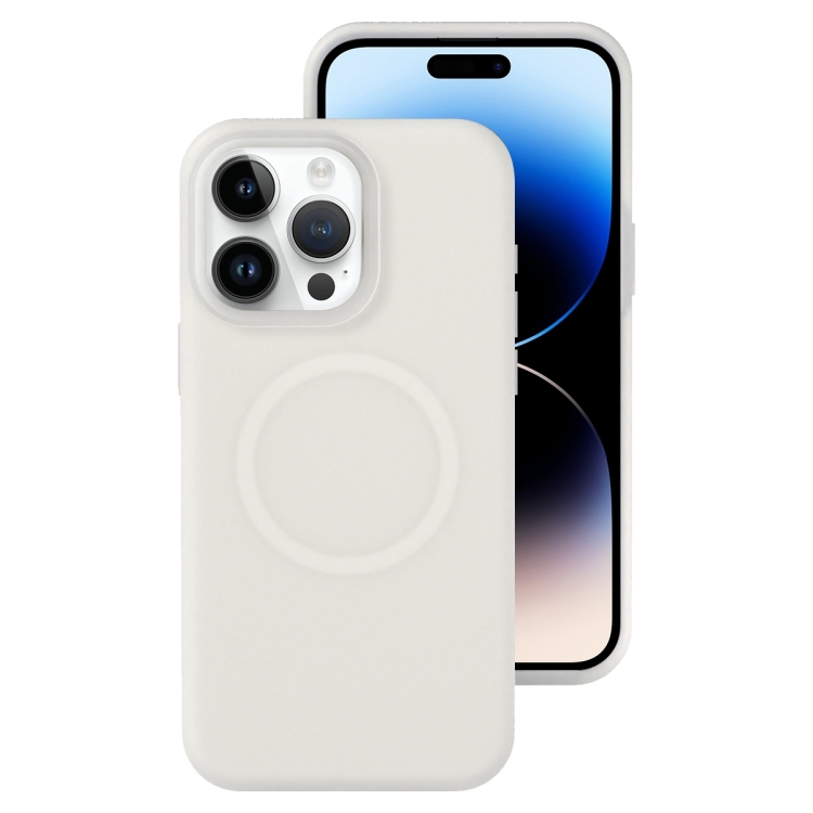 For iPhone 14 Pro Jelly Liquid Silicone MagSafe Magnetic Phone Case(White)
For iPhone 14 Pro Jelly Liquid Silicone MagSafe Magnetic Phone Case(White)