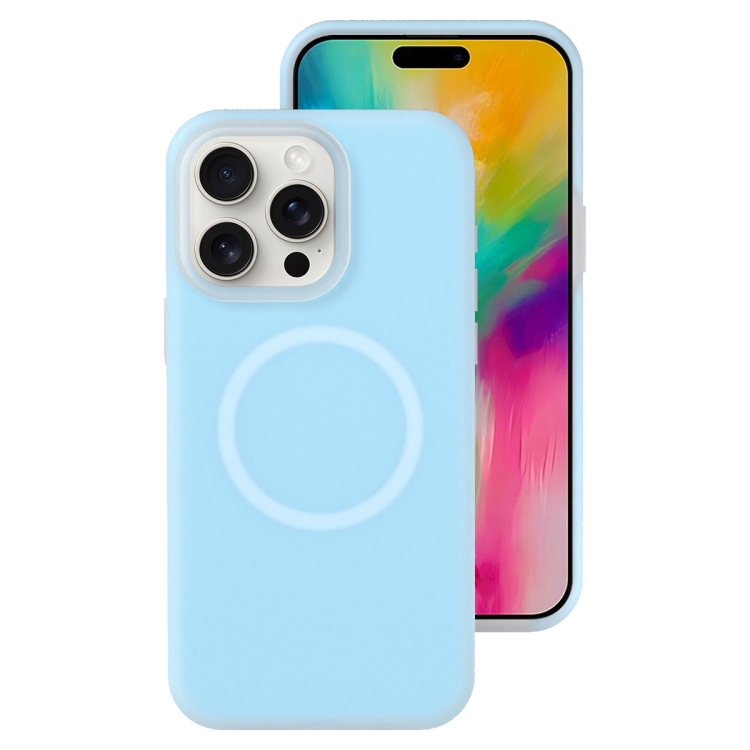 For iPhone 16 Pro Jelly Liquid Silicone MagSafe Magnetic Phone Case(Blue)
For iPhone 16 Pro Jelly Liquid Silicone MagSafe Magnetic Phone Case(Blue)