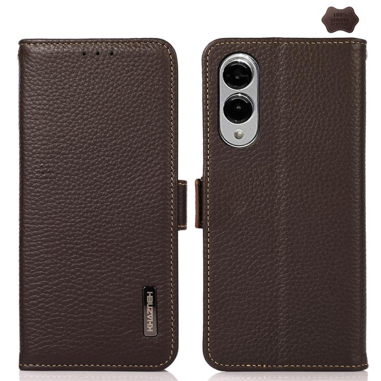 For Samsung Galaxy S25 Edge 5G KHAZNEH Side-Magnetic Litchi Genuine Leather RFID Phone Case(Brown)
For Samsung Galaxy S25 Edge 5G KHAZNEH Side-Magnetic Litchi Genuine Leather RFID Phone Case(Brown)