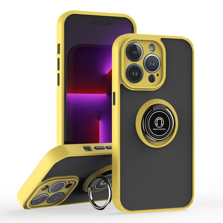 For iPhone 13 Pro Q Shadow 1 Series TPU + PC Phone Case with Ring(Yellow) 
For iPhone 13 Pro Q Shadow 1 Series TPU + PC Phone Case with Ring(Yellow)